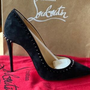 Christian Louboutin Black Studded Heels